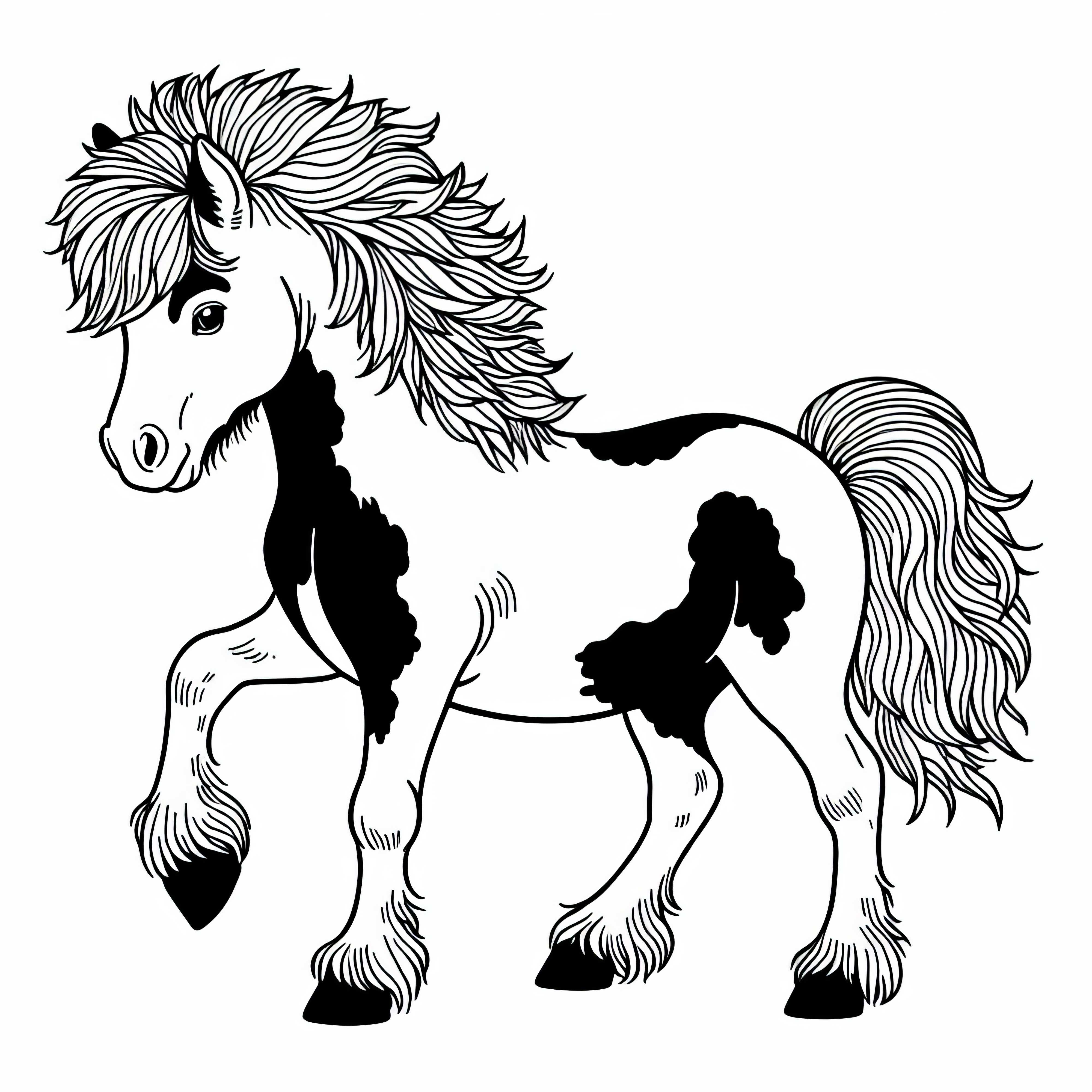 Vymaľovánka islandského koňa na bezplatné stiahnutie Omalovánka islandskeho koňa na bezplatné stiahnutie