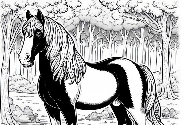 Zadarmo na stiahnutie: Vymaľovanka Šírského koňa Zadarmo na stiahnutie: Vymaľovanka Šírského koňa