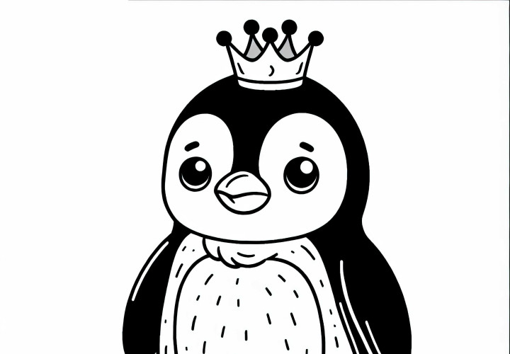 Ausmalbild eines Kaiserpinguins kostenlos herunterladen Ausmalbild eines Kaiserpinguins kostenlos herunterladen