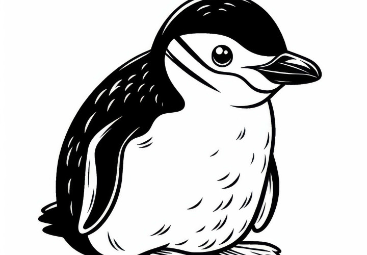 Zügelpinguin Malvorlage Kostenlos