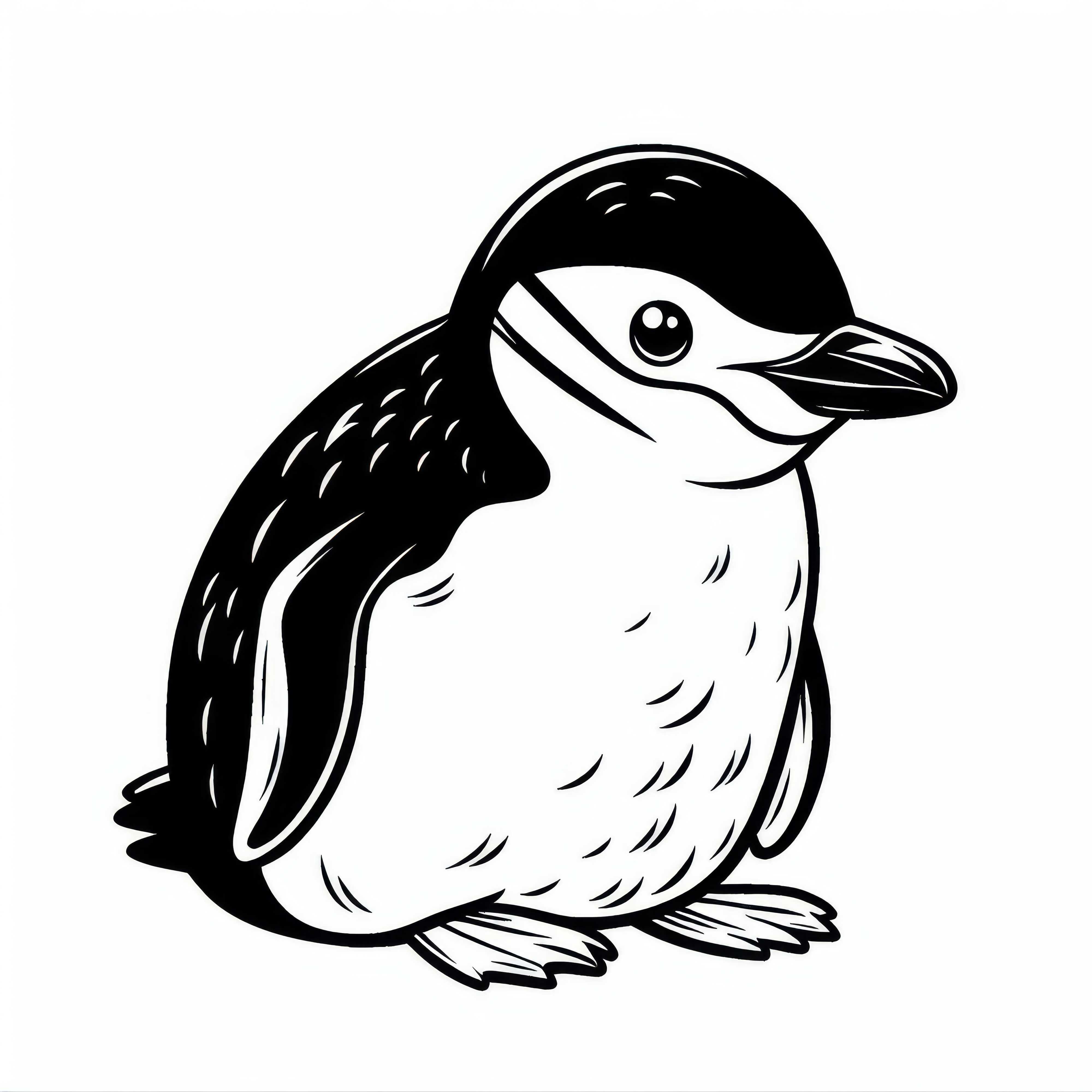 Zügelpinguin Malvorlage Kostenlos