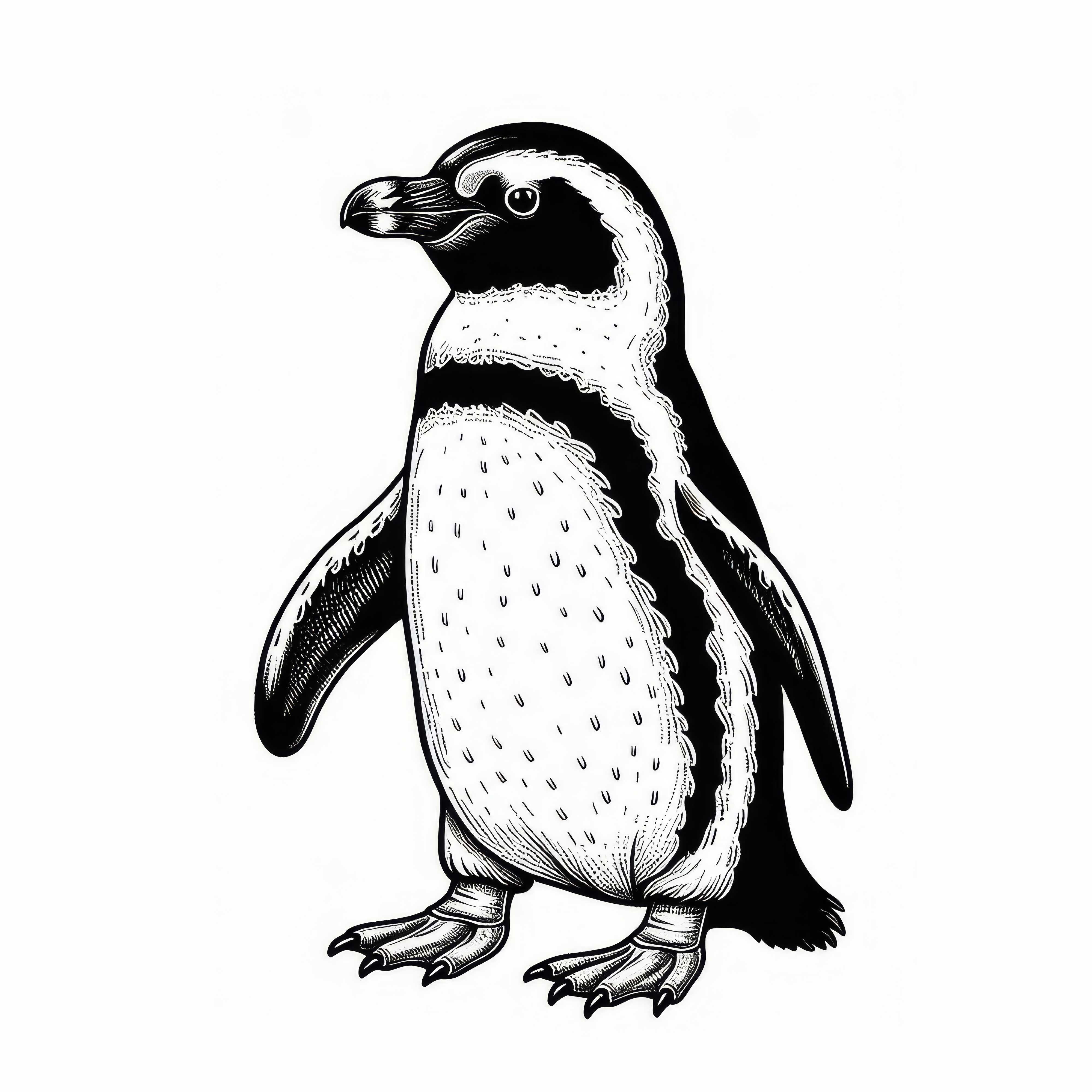 Kostenloses Ausmalbild eines Humboldt-Pinguins Kostenloses Ausmalbild eines Humboldt-Pinguins