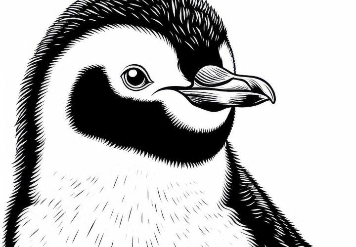 Galapagos Pinguin Malvorlage Kostenlos