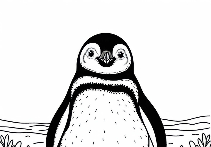 Magellan-Pinguin Malvorlage Kostenlos