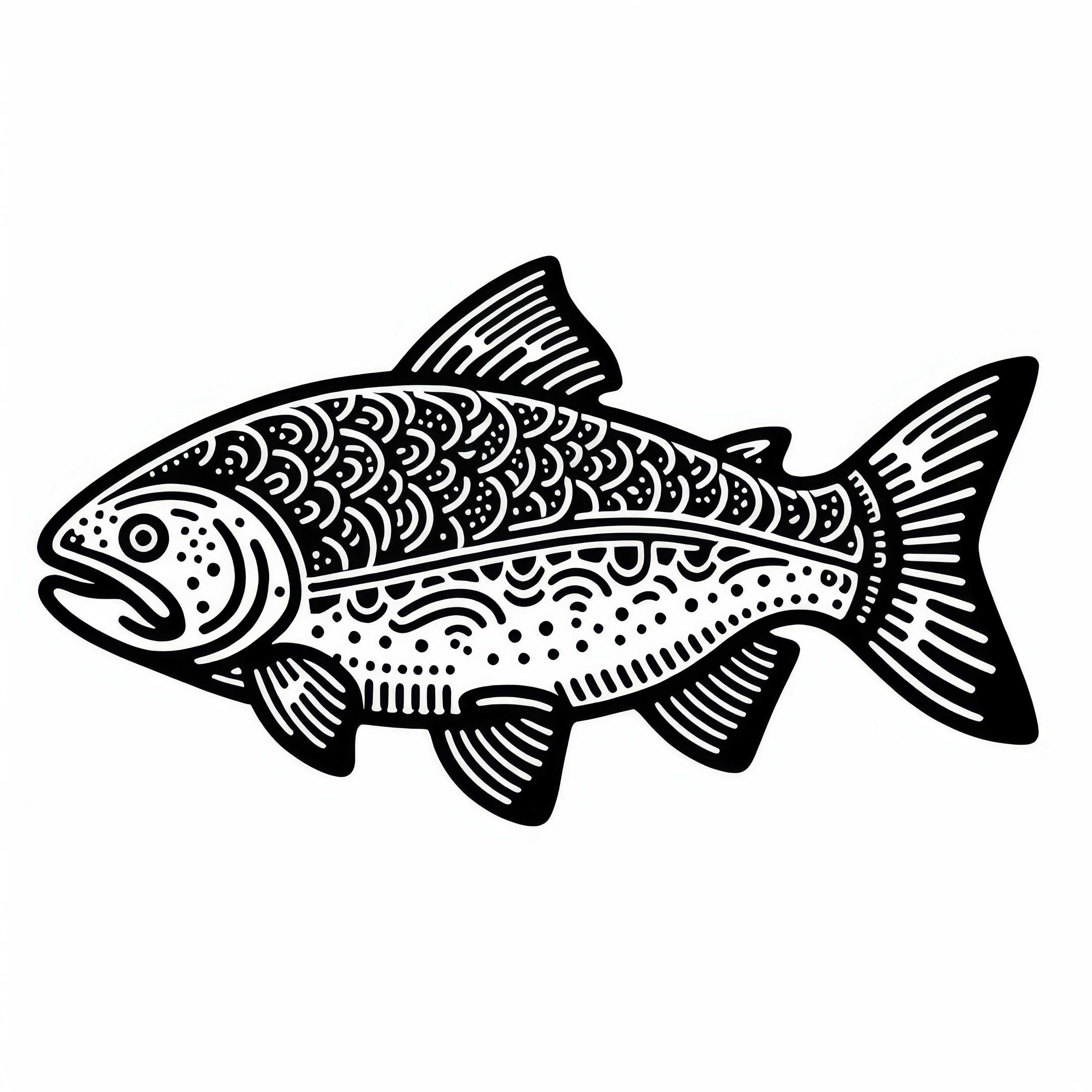 Bezplatná omalovánka lososa Bezplatný omaľovánka lososa