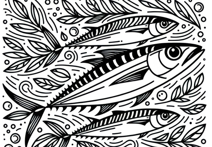 Bezplatná omalovánka makrely