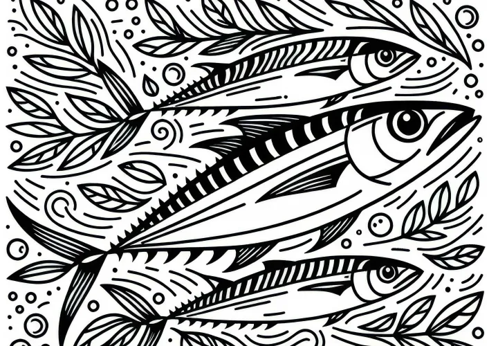 Bezplatná omalovánka makrely