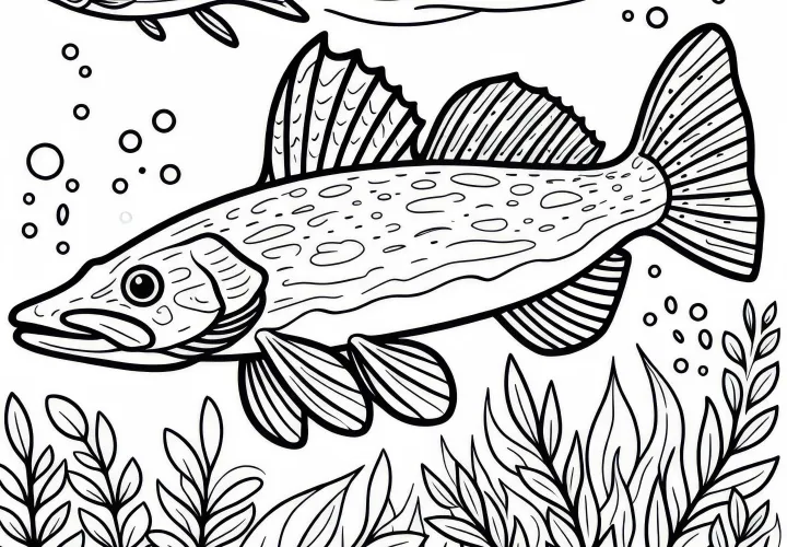 Zdarma omalovánka šťuky