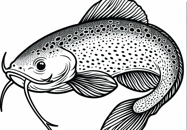 Catfish Coloring Page Free Catfish Coloring Page Free
