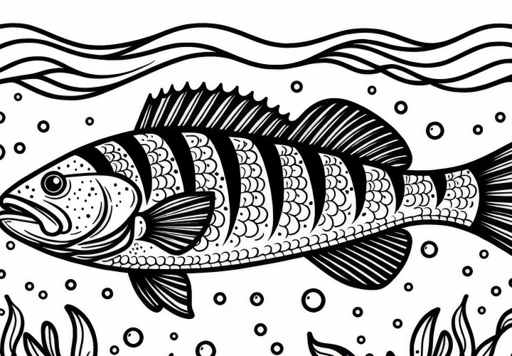 Redfish coloring page free Redfish Coloring Page Free