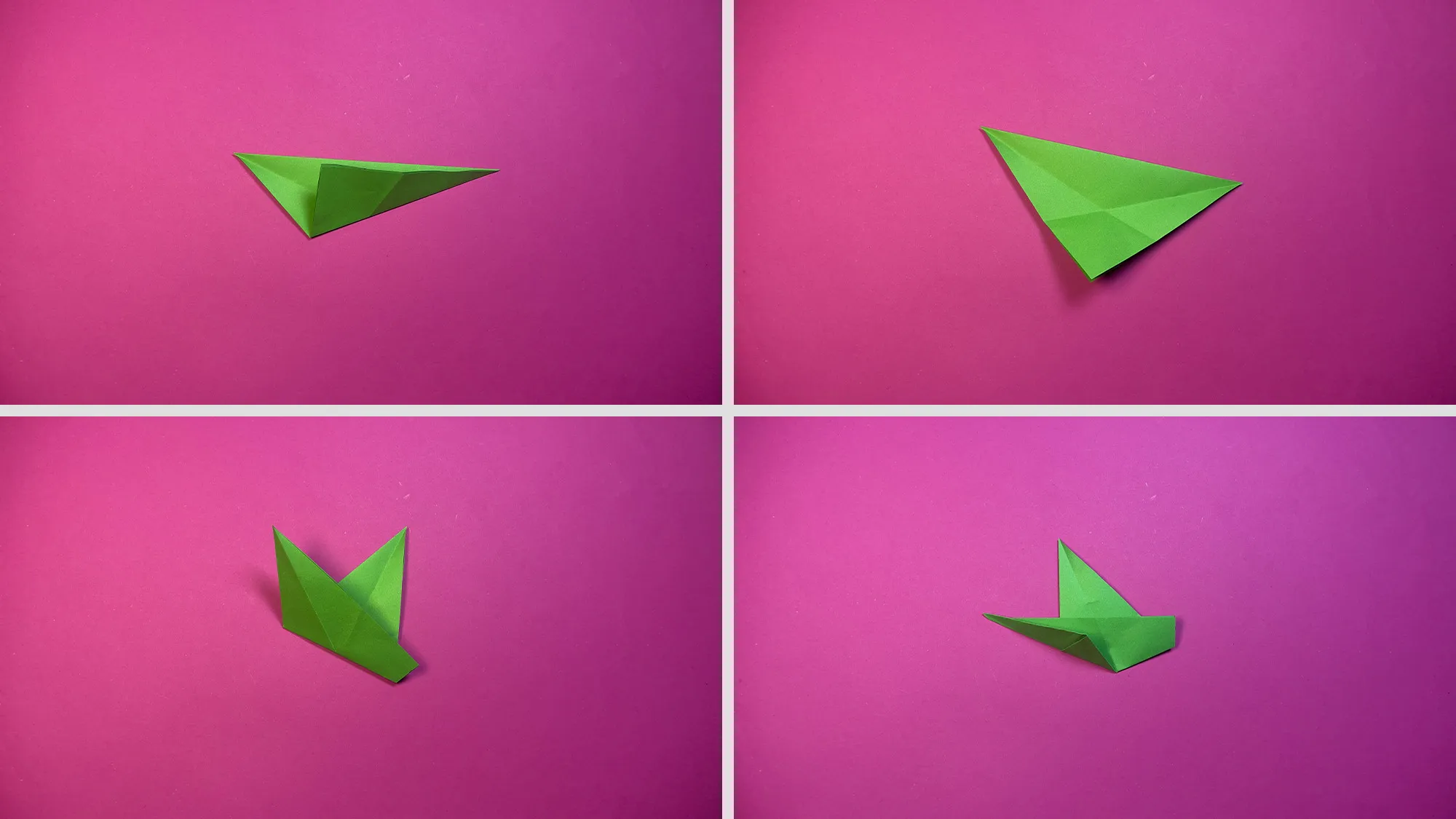 Tulpe aus Papier, Schritt 6: Die Blätter weiter falten Tulpe aus Papier, Schritt 6: Die Blätter weiter falten