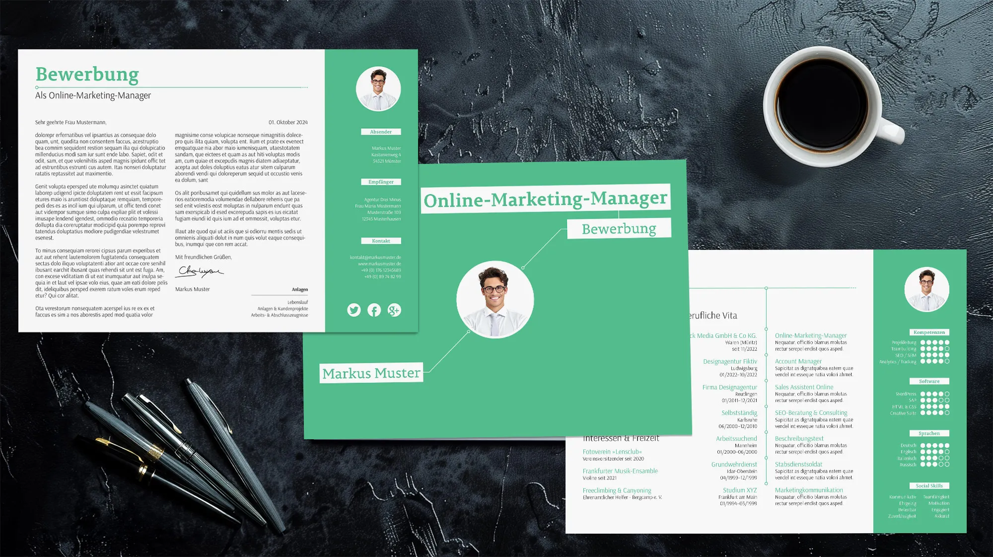 Sollicitatie als webdesigner: sjabloon voor motivatiebrief en cv