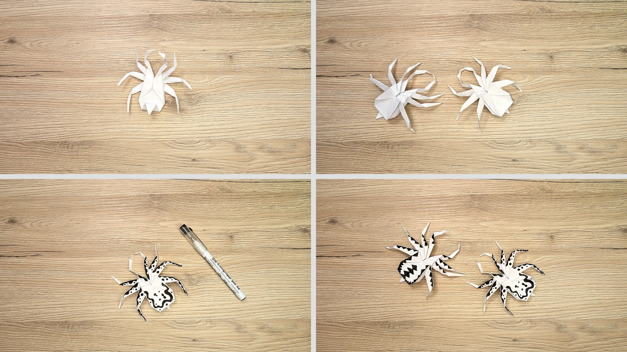 Origami araignée, étape 7 : Les derniers détails Origami Araignée, Étape 7 : Les derniers détails