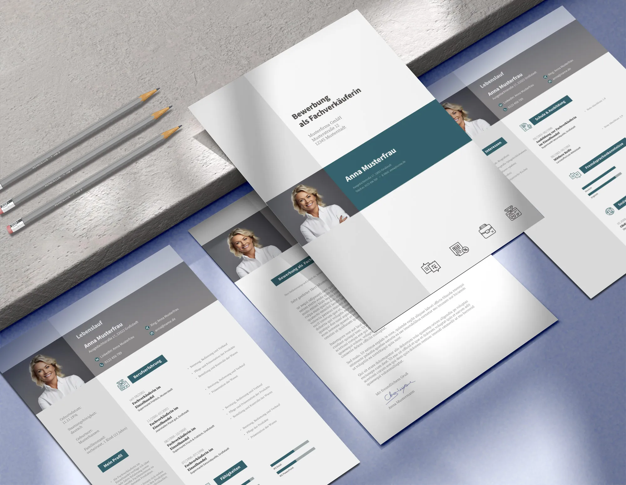 Application as a working student: cover letter and CV template