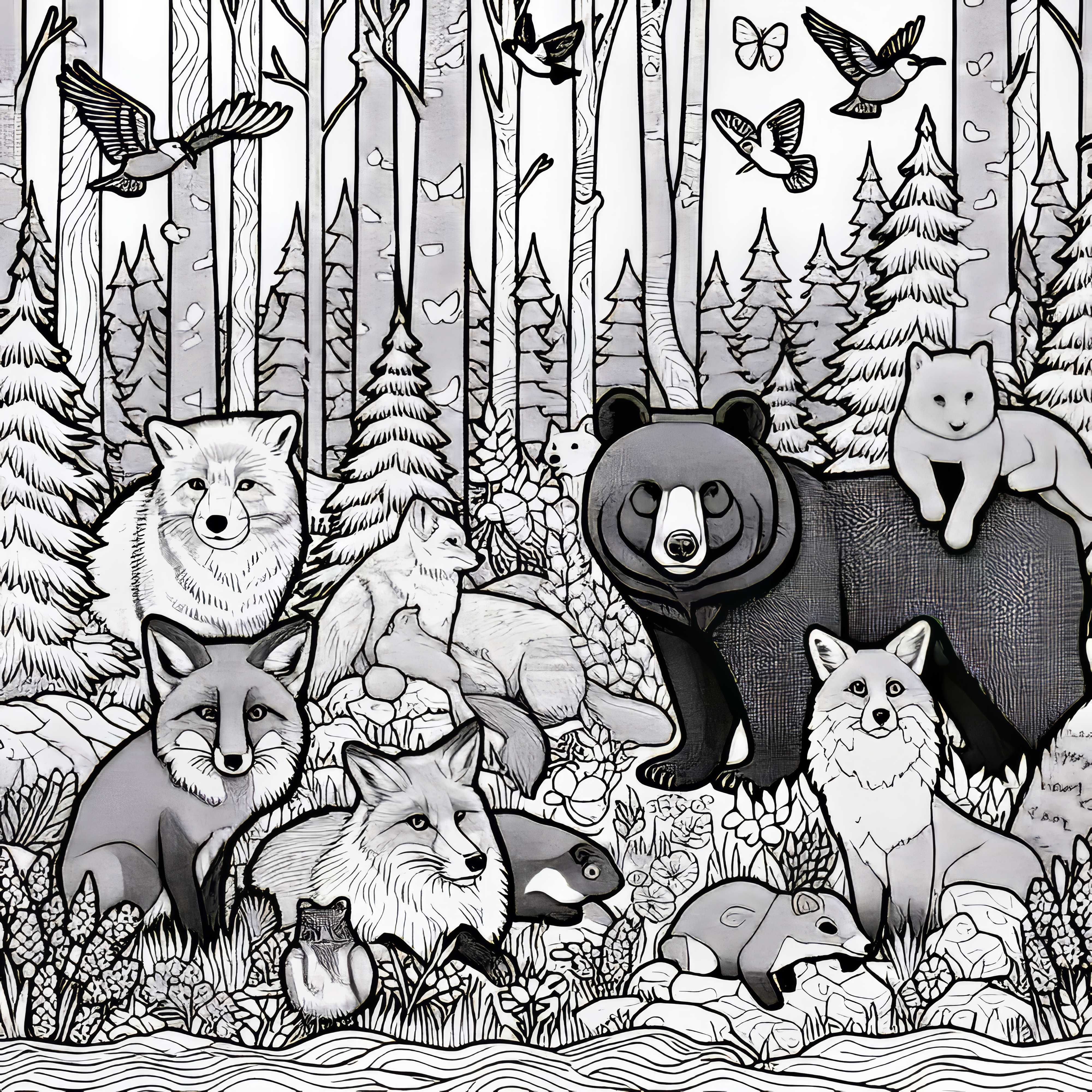 Disegni Da Colorare Di Animali Della Foresta Del Bosco Disegni Da Colorare Di Animali Della Foresta Del Bosco
