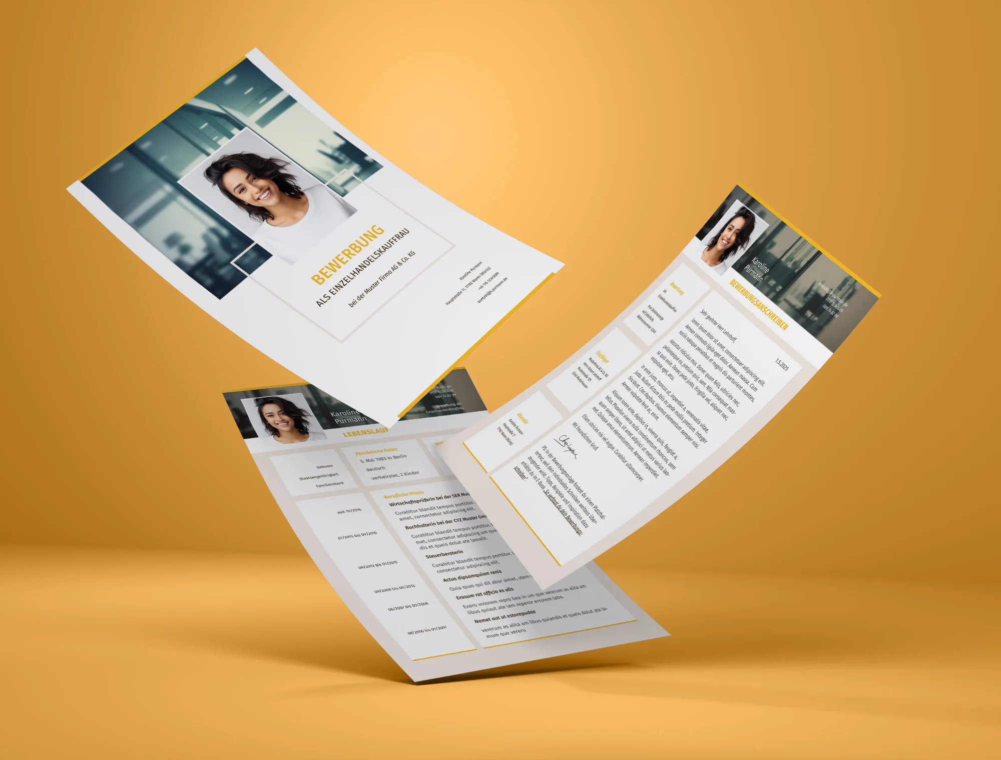 Application as dental technician: Template for cover letter and resume for download