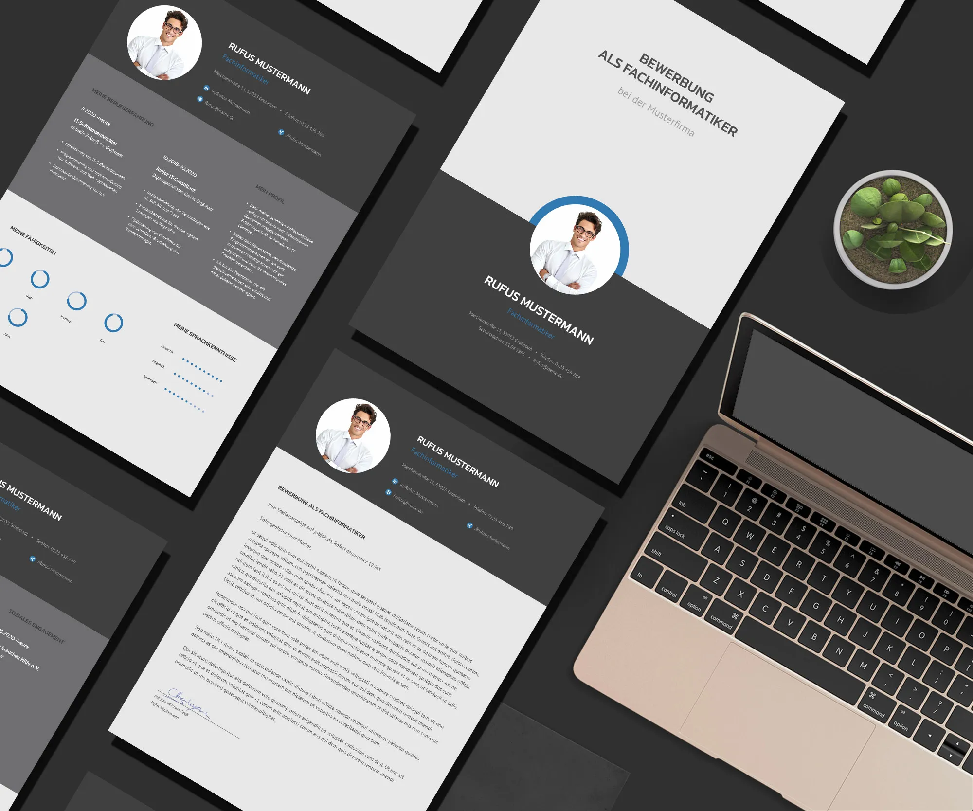 Application as a dental technician: Template for cover letter and CV