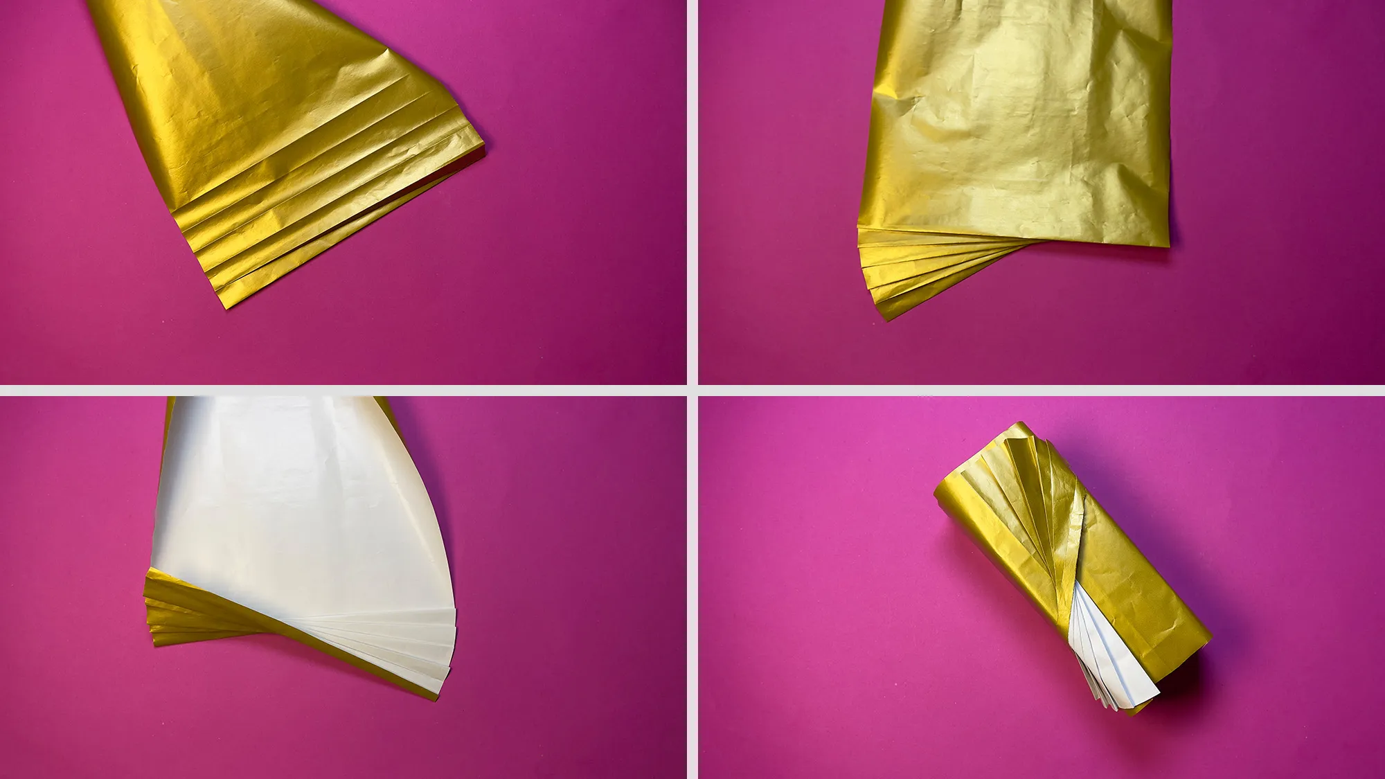 Geschenkverpackung mit Papierblume, Schritt 2: Das Faltmuster erstellen und Geschenk einpacken Geschenkverpackung mit Papierblume, Schritt 2: Das Faltmuster erstellen und Geschenk einpacken