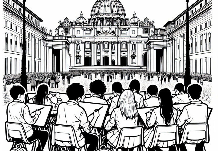 Rom Petersdom Ausmalbild Kostenlos Rom Petersdom Ausmalbild Kostenlos