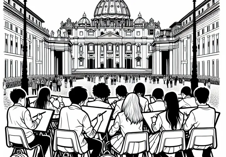 Rom Petersdom Gambar Mewarnai Gratis