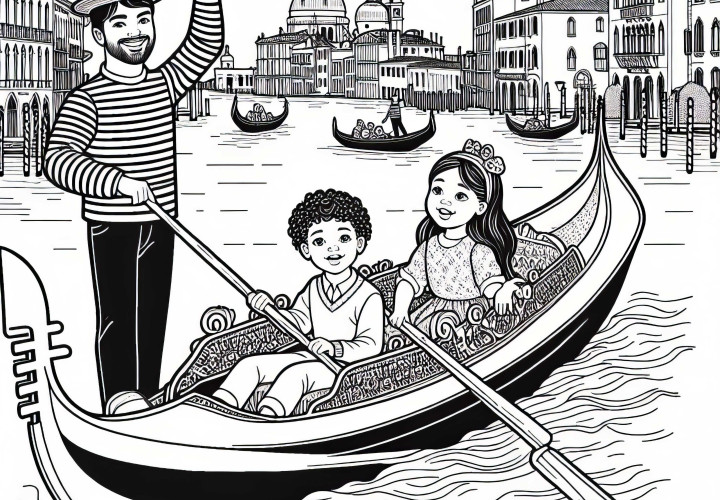 Venedig Gondoliere Malvorlage Kostenlos Venedig Gondoliere Malvorlage Kostenlos