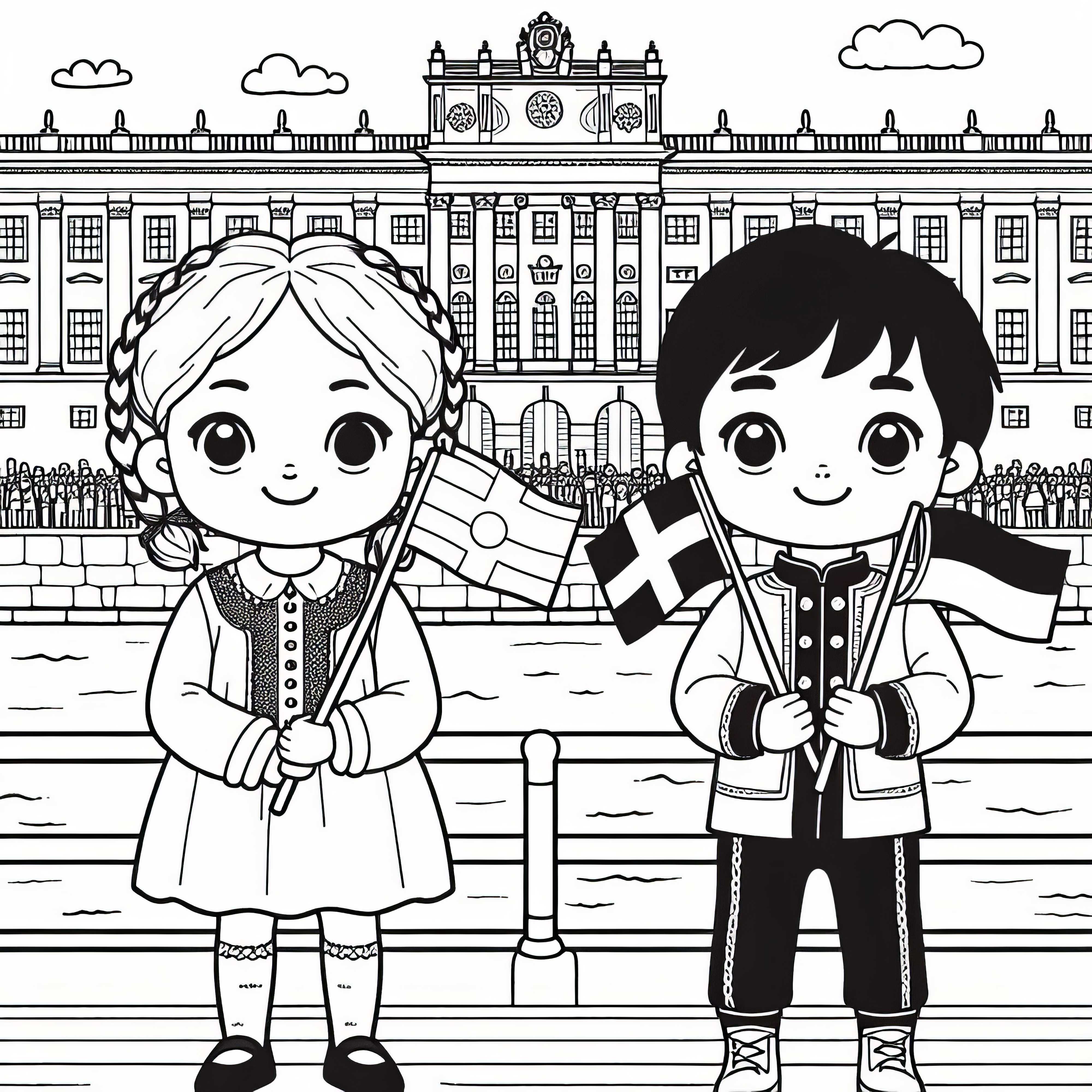 Stockholm Königspalast Ausmalbild Kostenlos