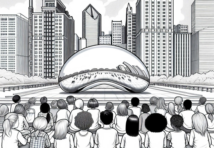 Chicago Millennium Park – Großer Silberner Bean Malvorlage Kostenlos Chicago Millennium Park – Großer Silberner Bean Malvorlage Kostenlos