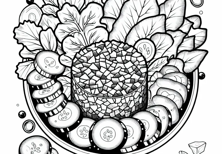 Тартар раскраска закуска бесплатно