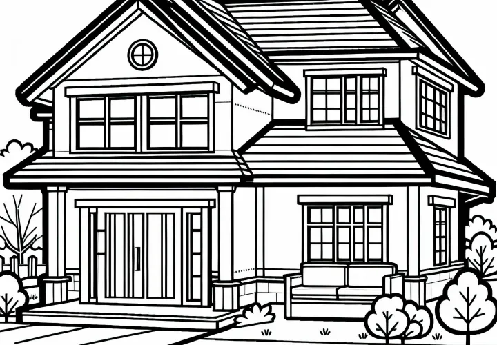 Раскраска жилого дома бесплатно: Получите свою раскраску!