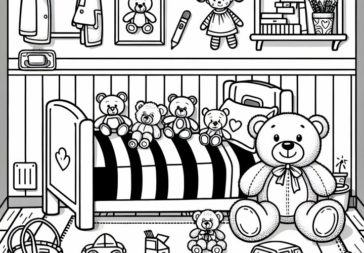 Free Coloring Page for Kids' Room