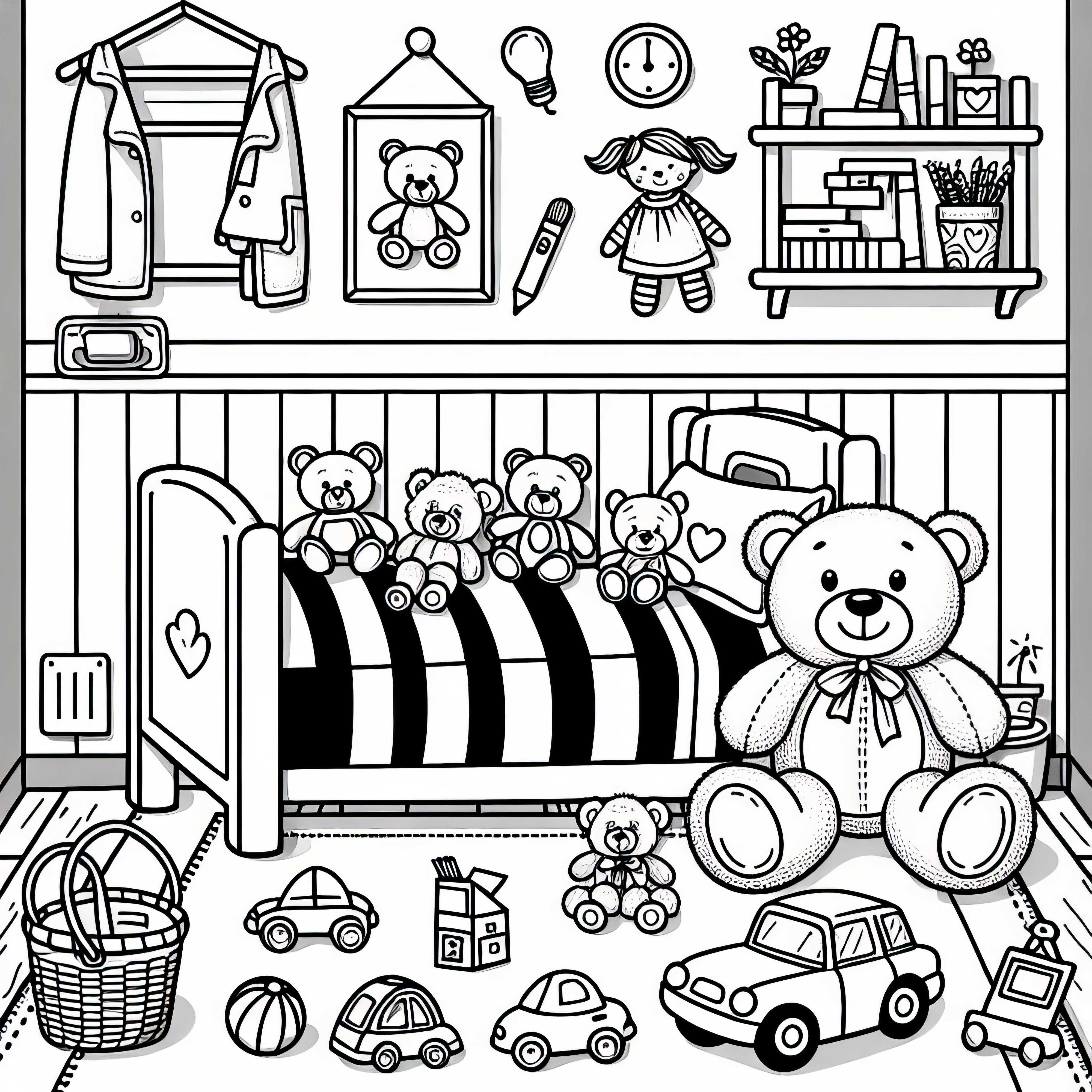 Free Coloring Page for Kids' Room