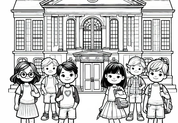 Бесплатная раскраска для детей перед школой