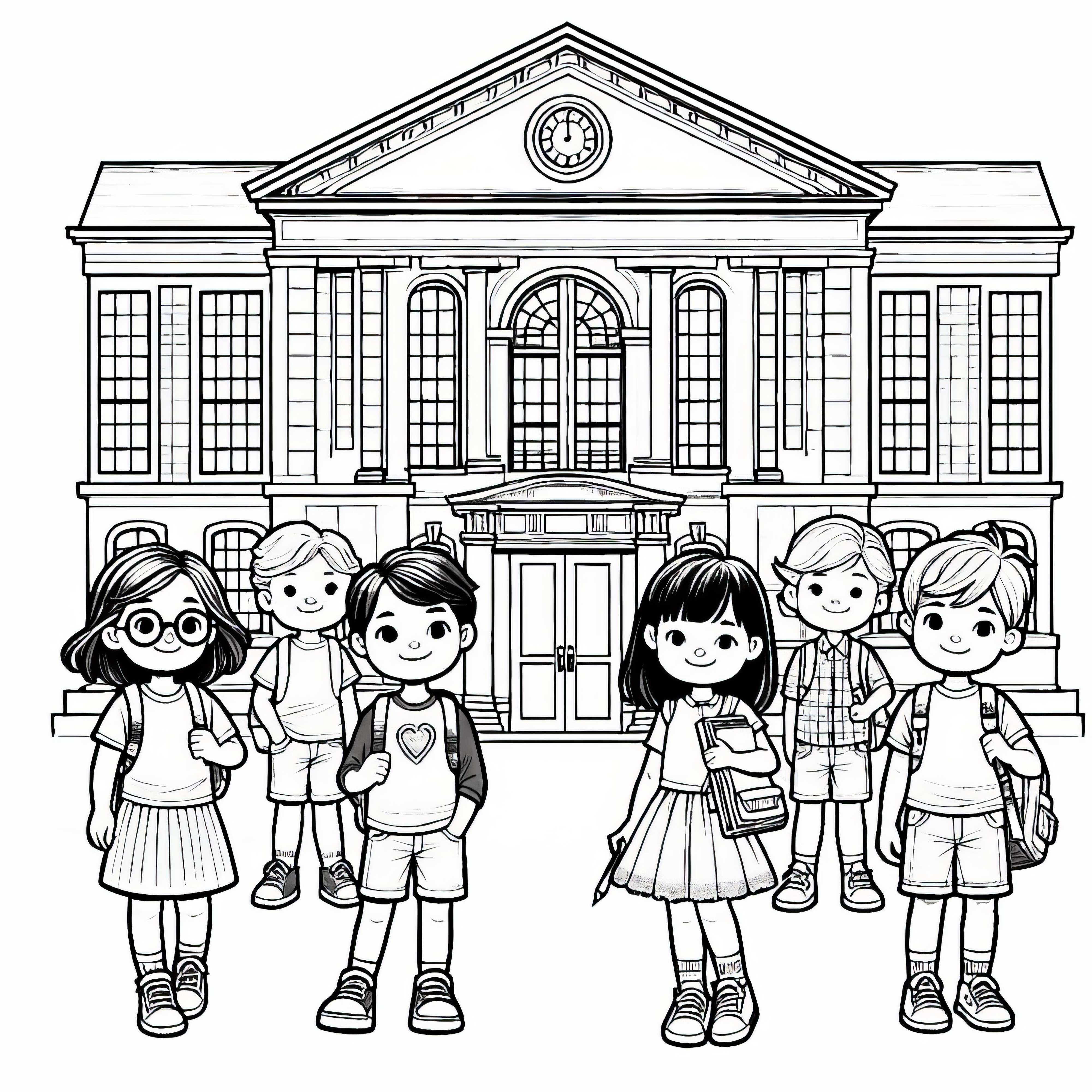 Desenho para colorir grátis para crianças antes da escola