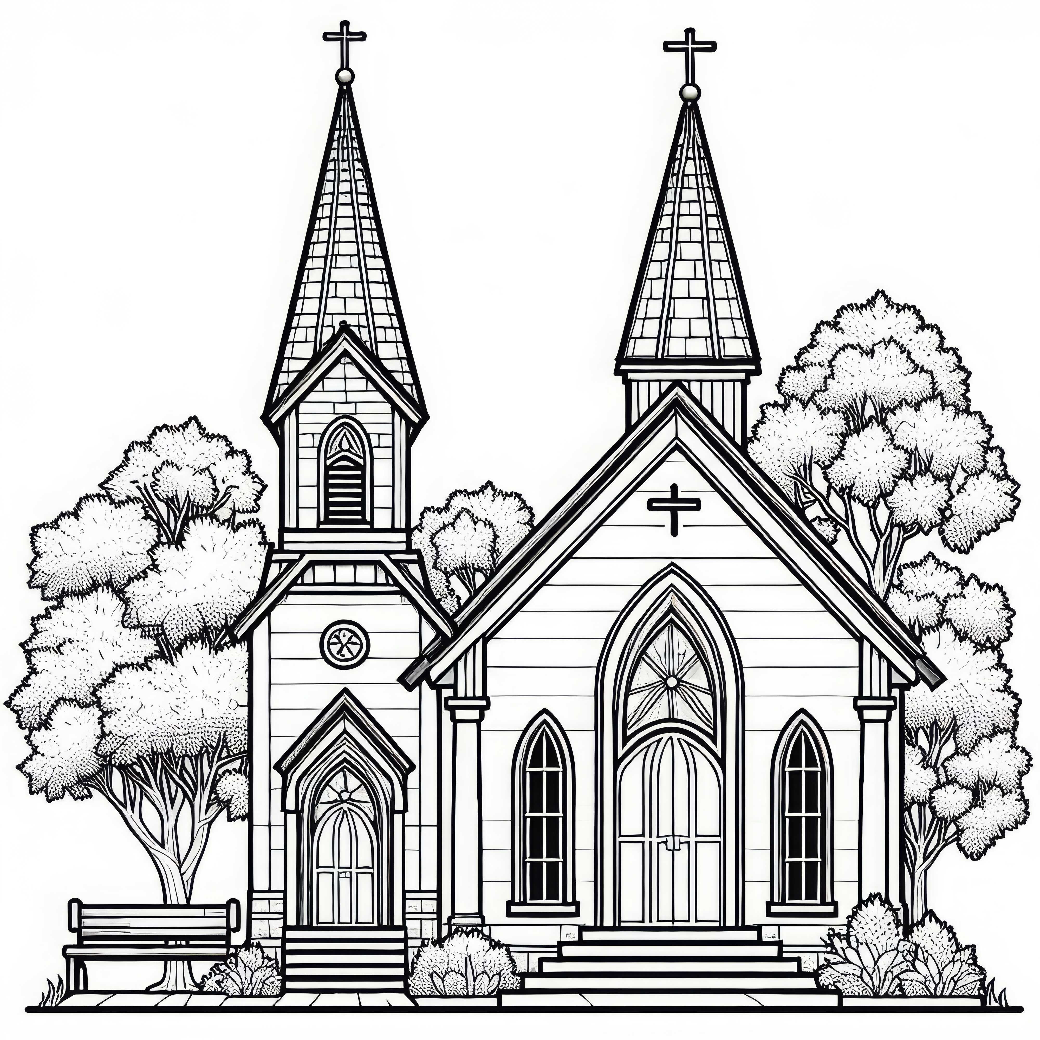 Kapelle Malvorlage Gratis