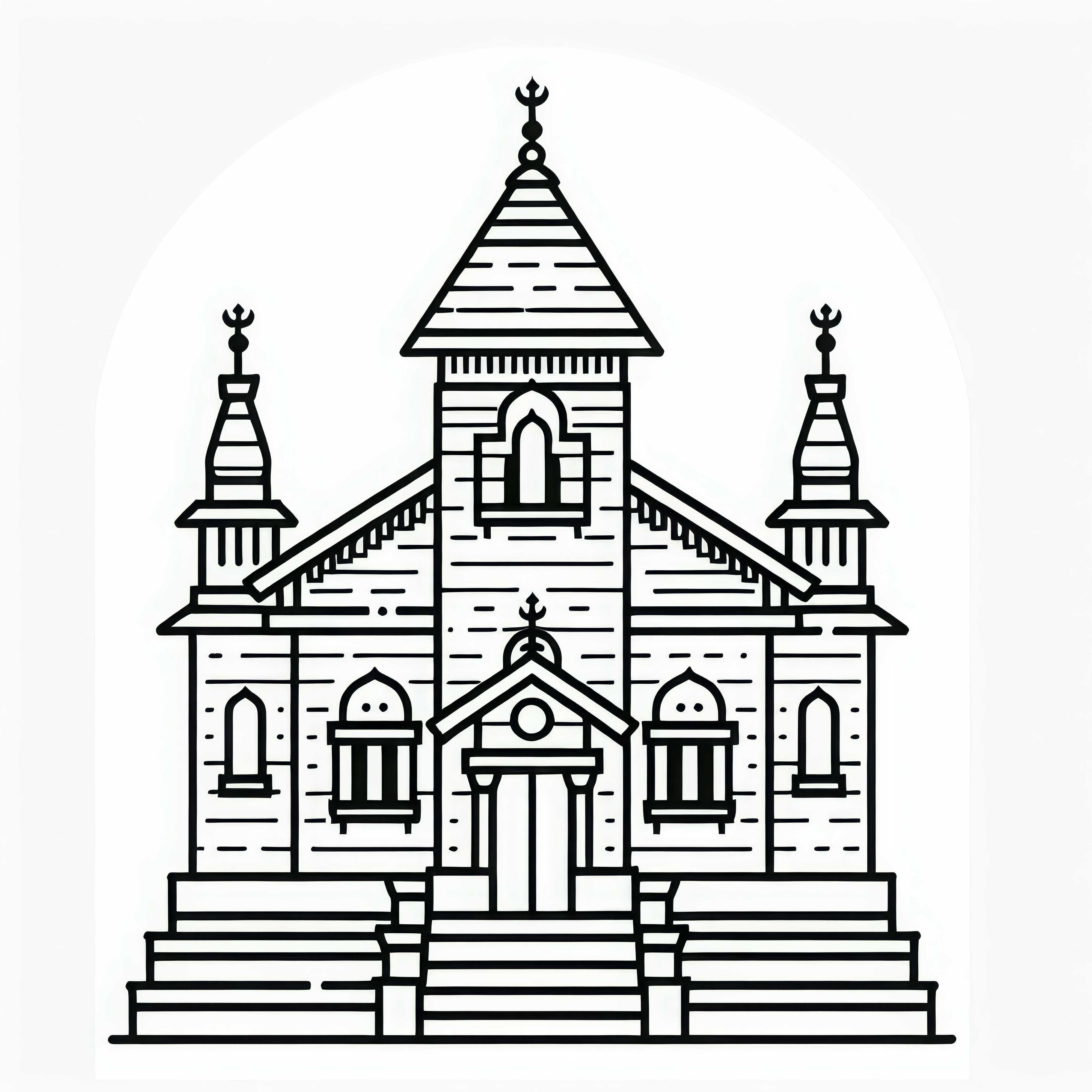 Бесплатные раскраски дома молитвы Бесплатные раскраски молитвенного дома