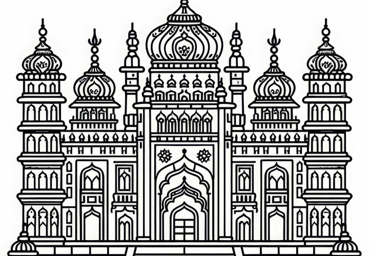 Palác omalovánka zdarma: Získej svou zdarma omalovánku