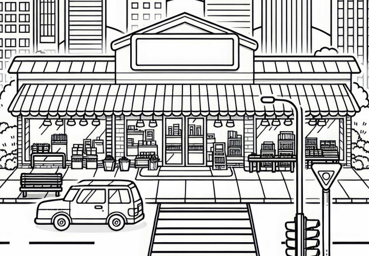 쇼핑몰 색칠하기 무료