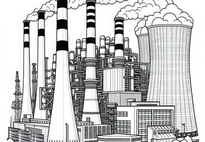 발전소 색칠놀이 무료