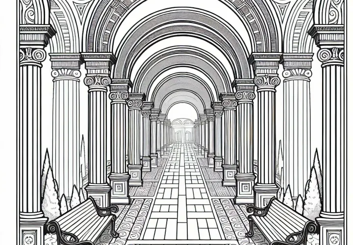 Аркады раскраска бесплатно