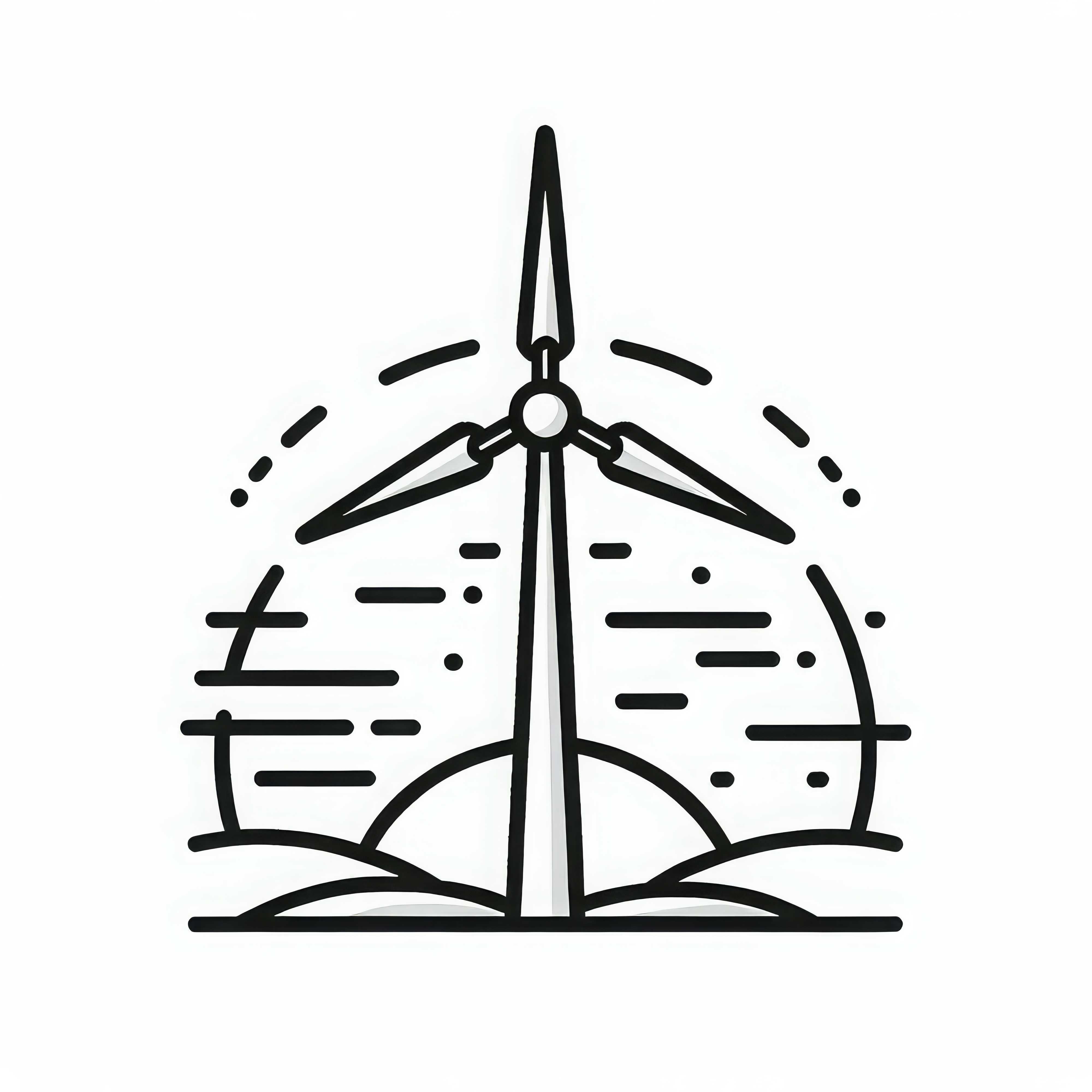 Coloriage de parc éolien terrestre gratuit