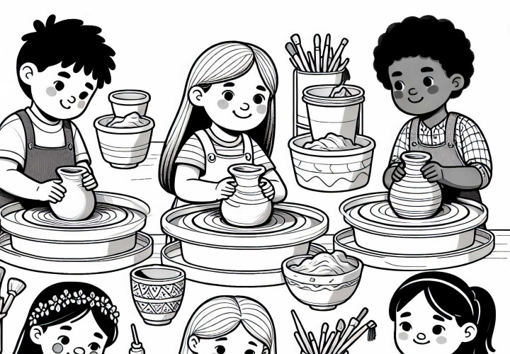 Podnieka krāsošanas veidne radošajam hobijam – Lejupielādējiet bez maksas