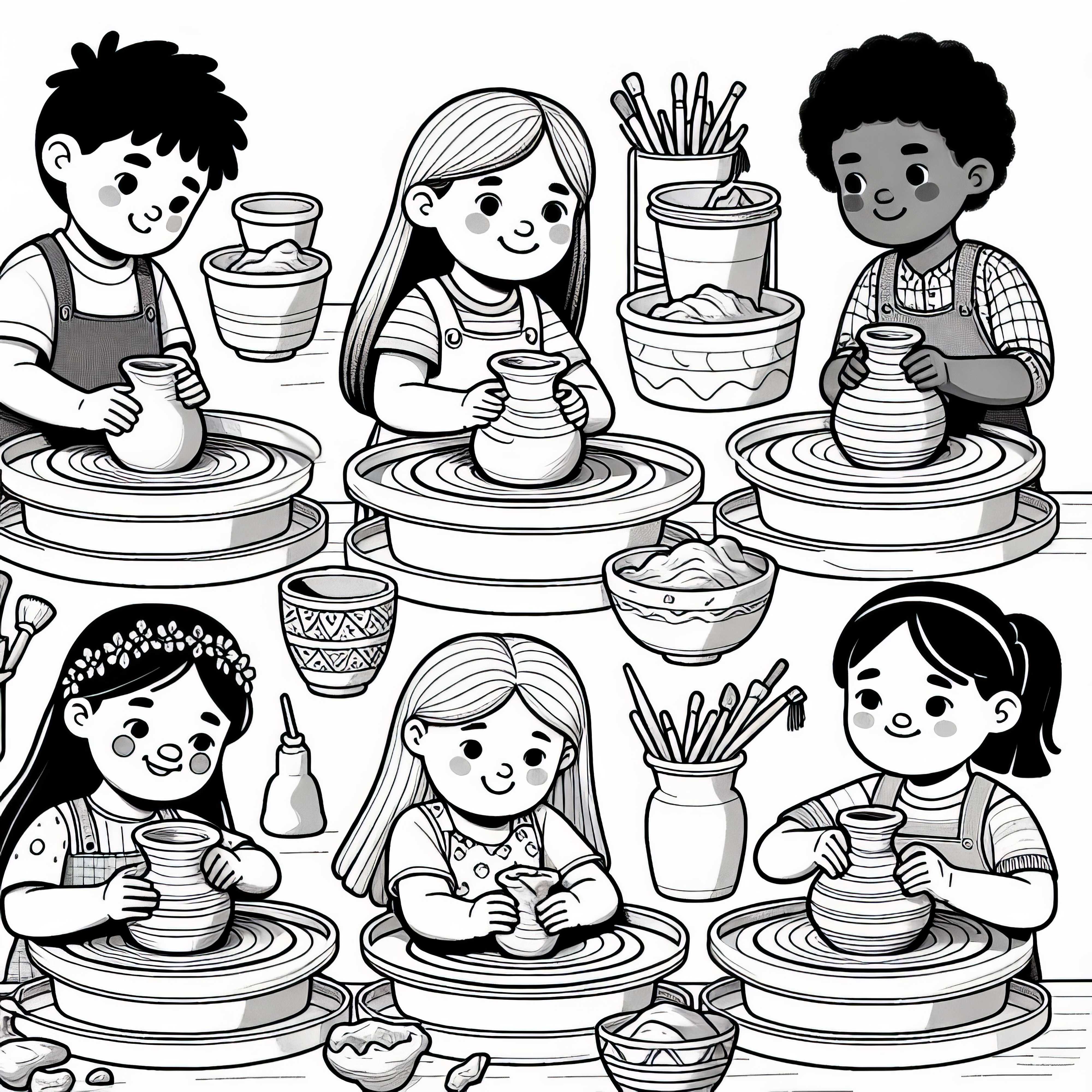 Keramikas krāsojamā veidne radošajam hobijam - Lejupielādējiet bez maksas