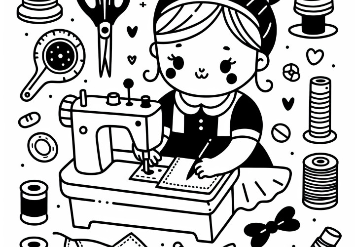 Šūšanas krāsošanas veidne radošai nodarbei Bezmaksas