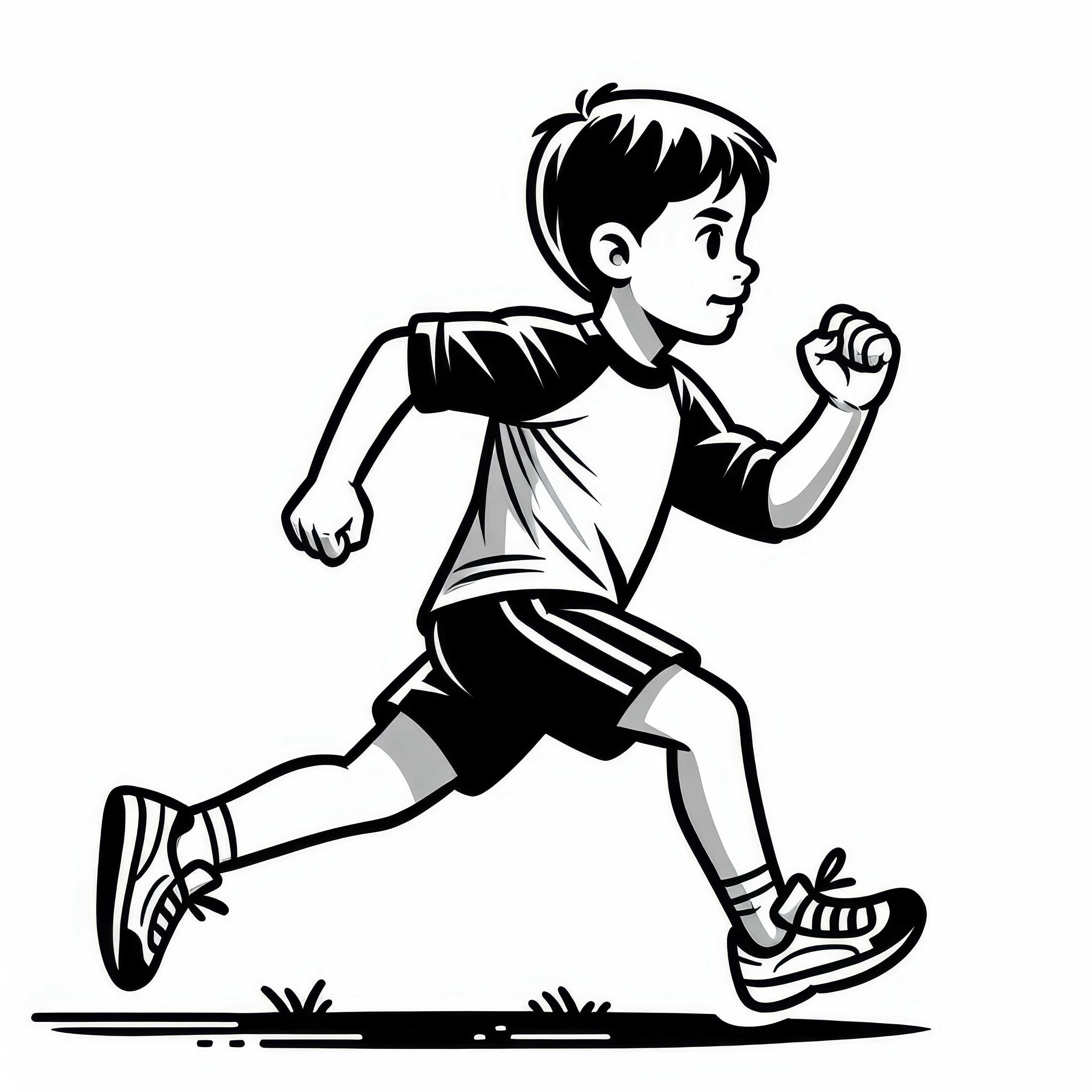 Skriešanas krāsojamā bilde tavām izklaidēm – Bezmaksas lejupielāde