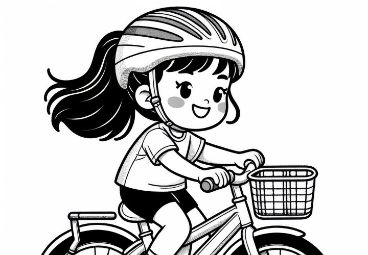 Velosipēdu krāsojamā lapa - Bezmaksas krāsojamā bilde tavām hobijām