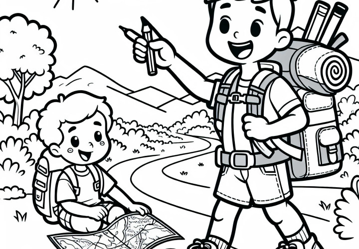 Pastaiga krāsojamā bilde tavām hobijām – bezmaksas lejupielāde