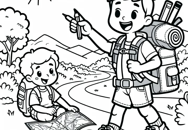 Pastaiga krāsojamā bilde tavām hobijām – bezmaksas lejupielāde