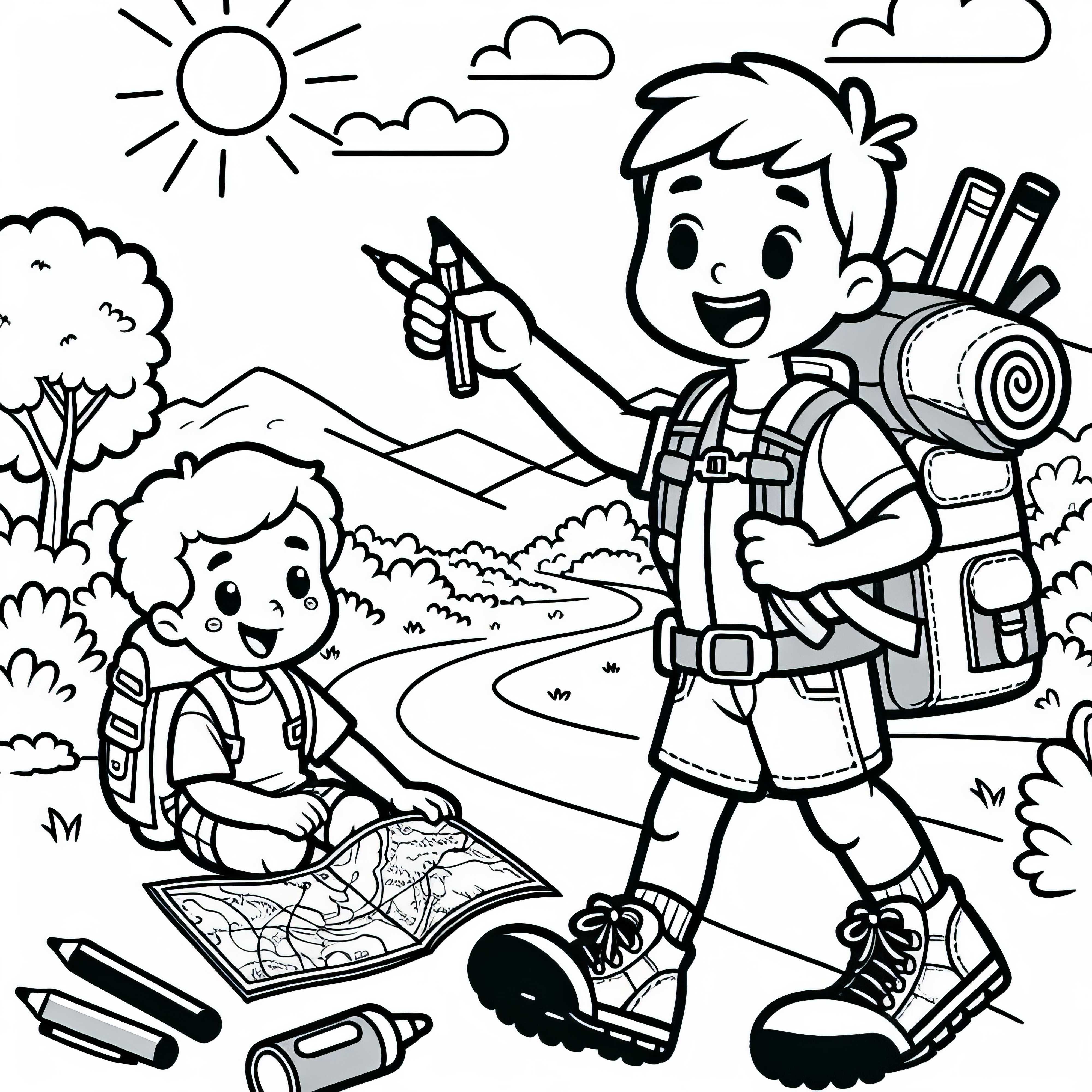 Turistika Omaľovánka pre tvoje hobby – Bezplatné stiahnutie Turistika Omalovánka pre tvoju zábavu – Bezplatné stiahnutie