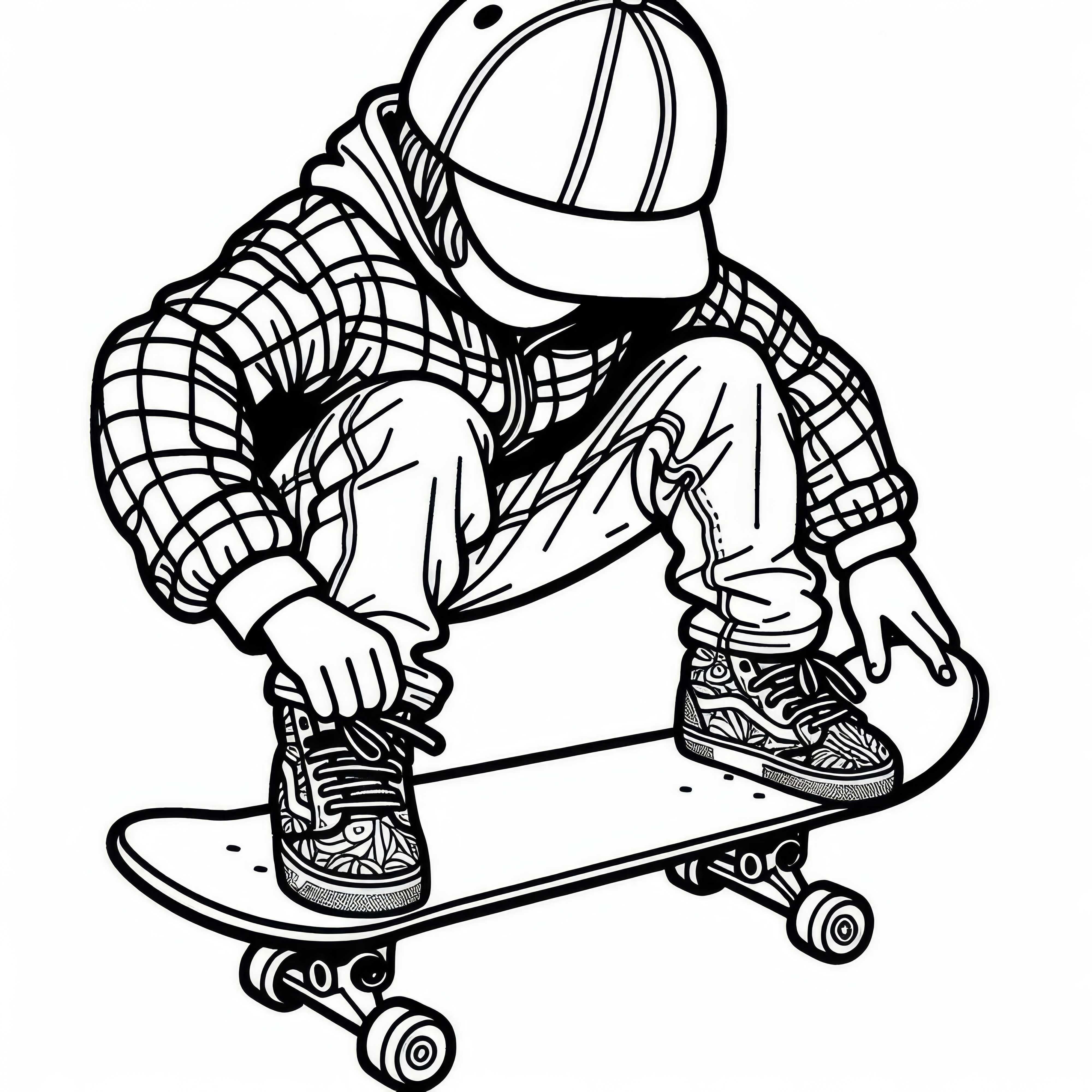 Skeitborda krāsojamā lapa tavām hobijām Bezmaksas lejupielādei