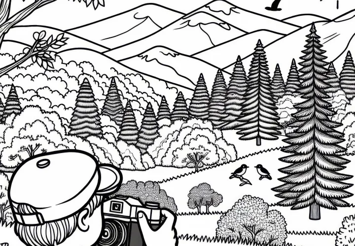 Fotogrāfija dabā: Krāsojamā lapa tavām hobijām bez maksas